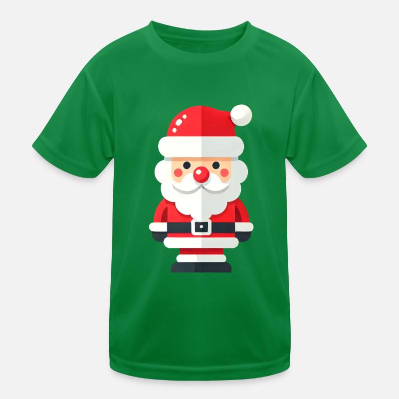Weihnachtsmann Kinder Funktions-T-Shirt