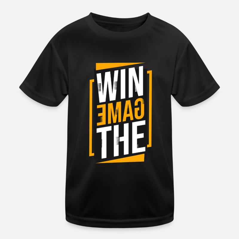 Gewinne das Spiel – Gaming Sieg gehört dir Kinder Funktions-T-Shirt