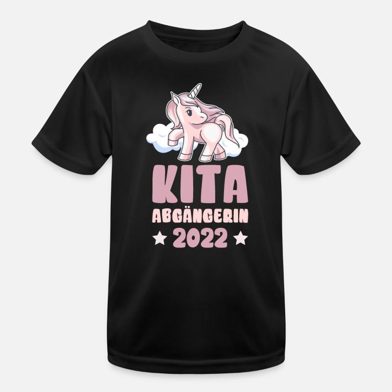 Kita Abgängerin 2022 Einschulung Geschenk Mädchen Kinder Funktions-T-Shirt