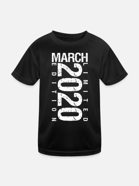 Mars 2020 Mars anniversaire Mars 2020 - T-shirt sport Enfant - noir - Devant