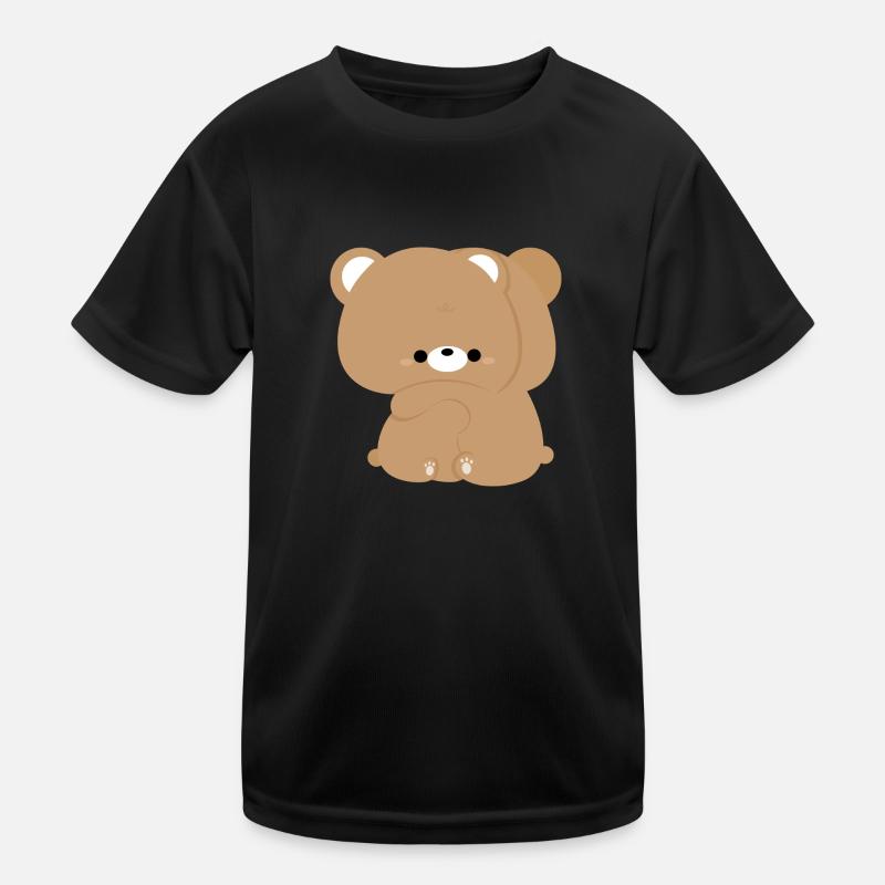 Brown Bear Love Kids Functional T-Shirt