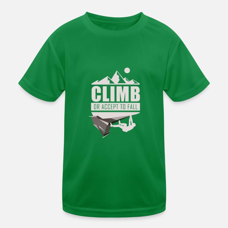 Climb climbing bouldering Kids Functional T-Shirt