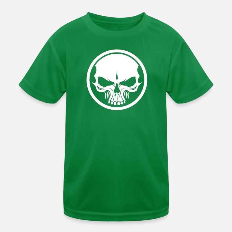 Vilain crâne de mort T-shirt sport Enfant