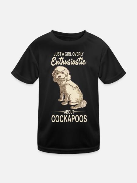 Cockapoo - T-shirt sport Enfant - noir - Devant