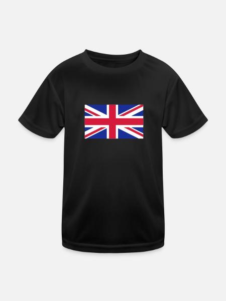 UK - Kids Functional T-Shirt - black - Front