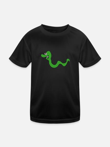 wormy - Kids Functional T-Shirt - black