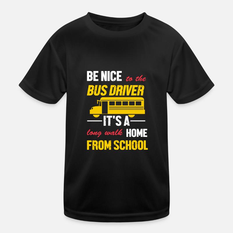 Schulbusfahrer Schulbus Kinder Funktions-T-Shirt
