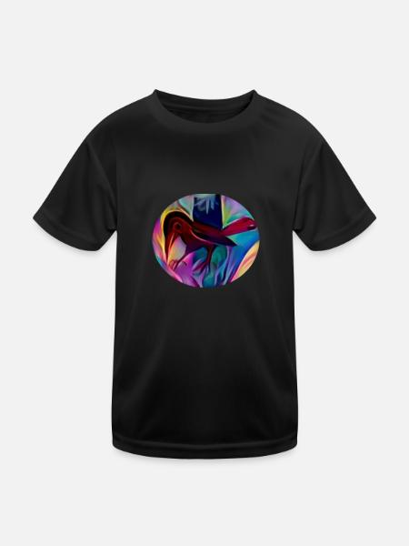 Rabe - Kinder Funktions-T-Shirt - Schwarz - Vorne