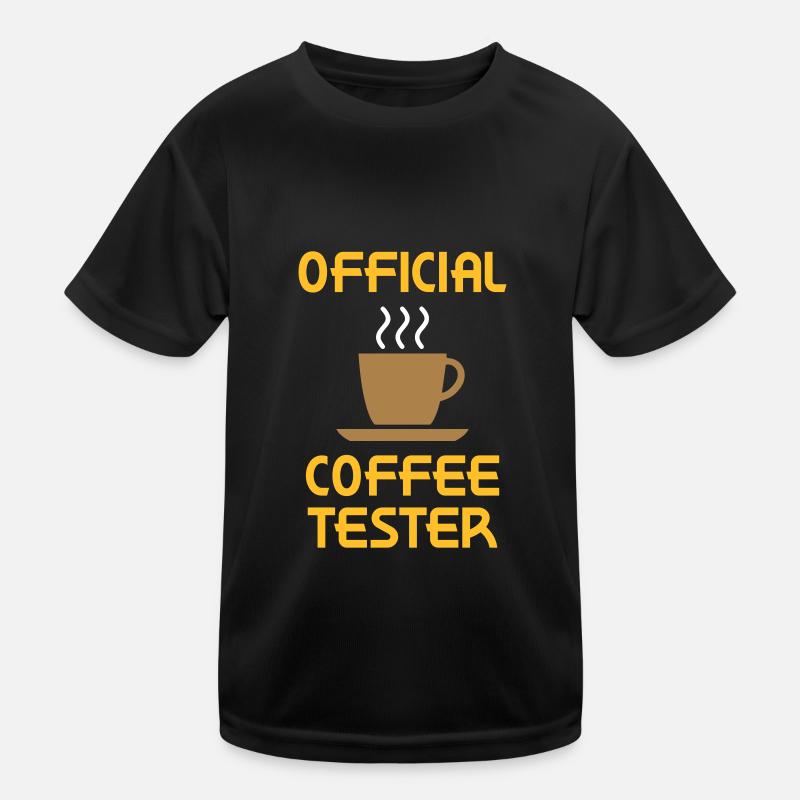 Official coffee tester (Kaffeetasse) Kinder Funktions-T-Shirt
