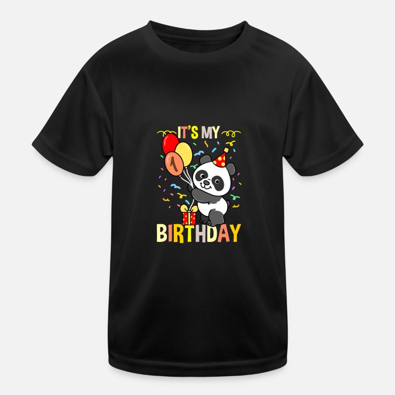 Its My 1st Birthday Panda Tier Kinder Funktions-T-Shirt