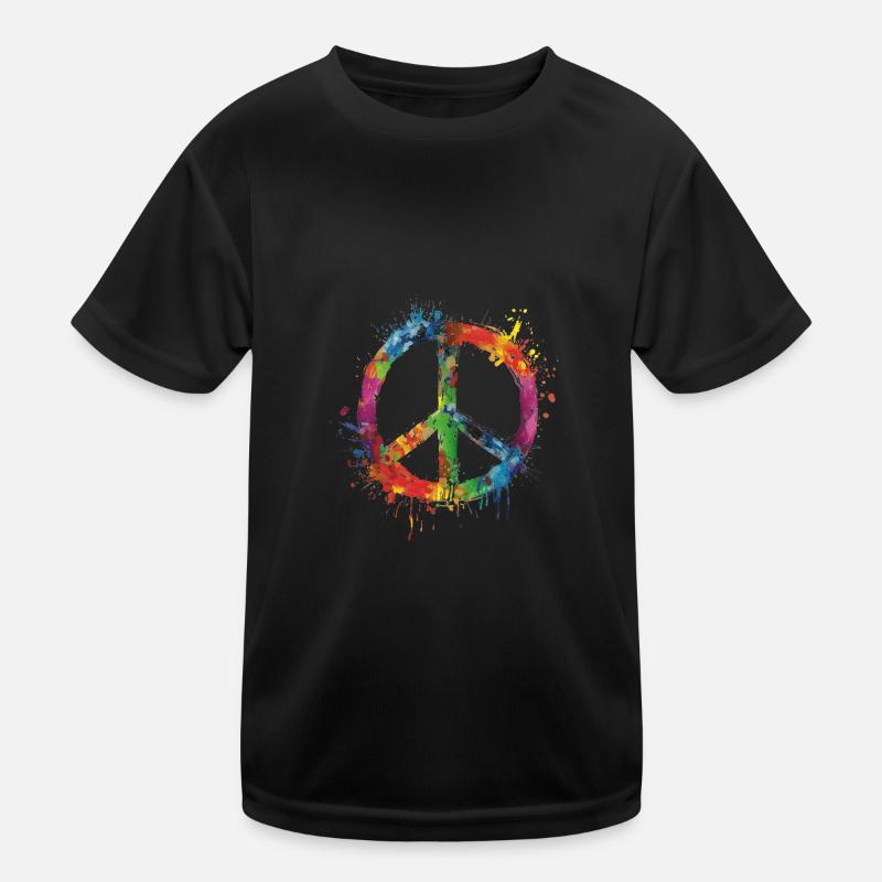 Colorful Pride Peace Vibrant Expression Kinder Funktions-T-Shirt