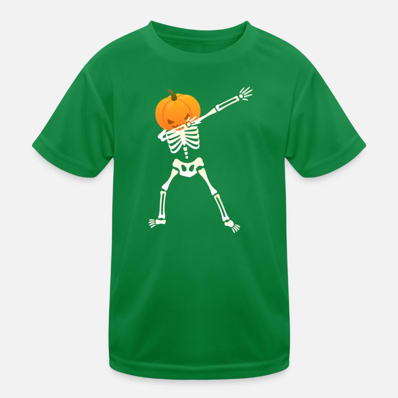 Dabbing Skeleton Pumpkin - Dab Dance Halloween T-shirt sport Enfant