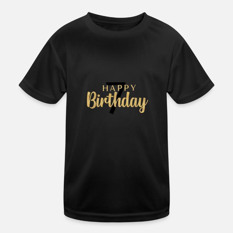 Happy Birthday 7 Kinder Funktions-T-Shirt