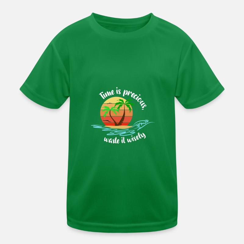 time is precious waste it wisely Kids Functional T-Shirt