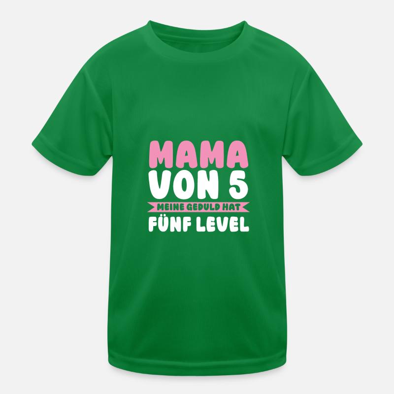 Mama Von 5 Kindern Kinder Funktions-T-Shirt