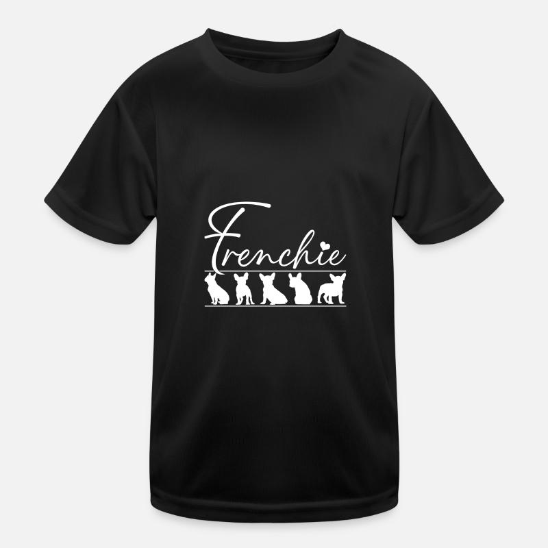 Frenchie Silhouettes de bouledogue français T-shirt sport Enfant