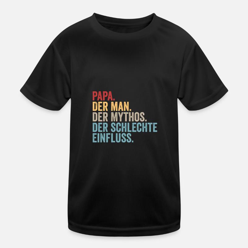 Vater Papa Kinder Funktions-T-Shirt