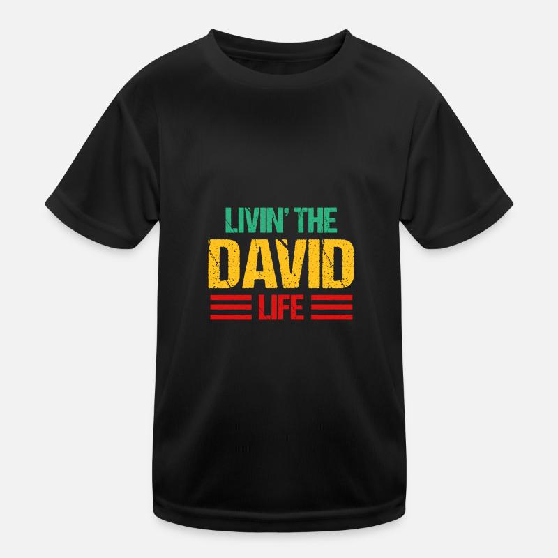 David Kinder Funktions-T-Shirt