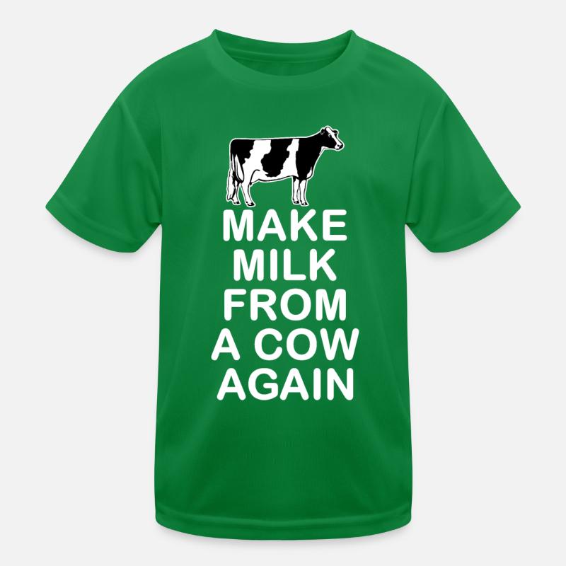 Mache wieder Milch von einer Kuh Kinder Funktions-T-Shirt
