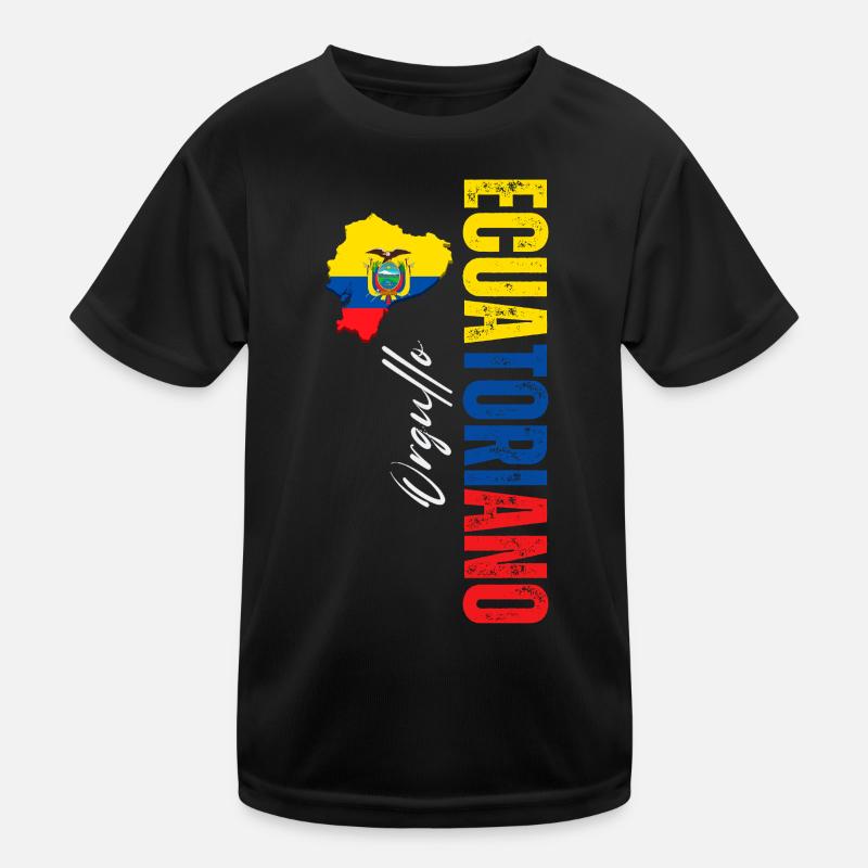 Orgueil équatoryen, design vertical T-shirt sport Enfant
