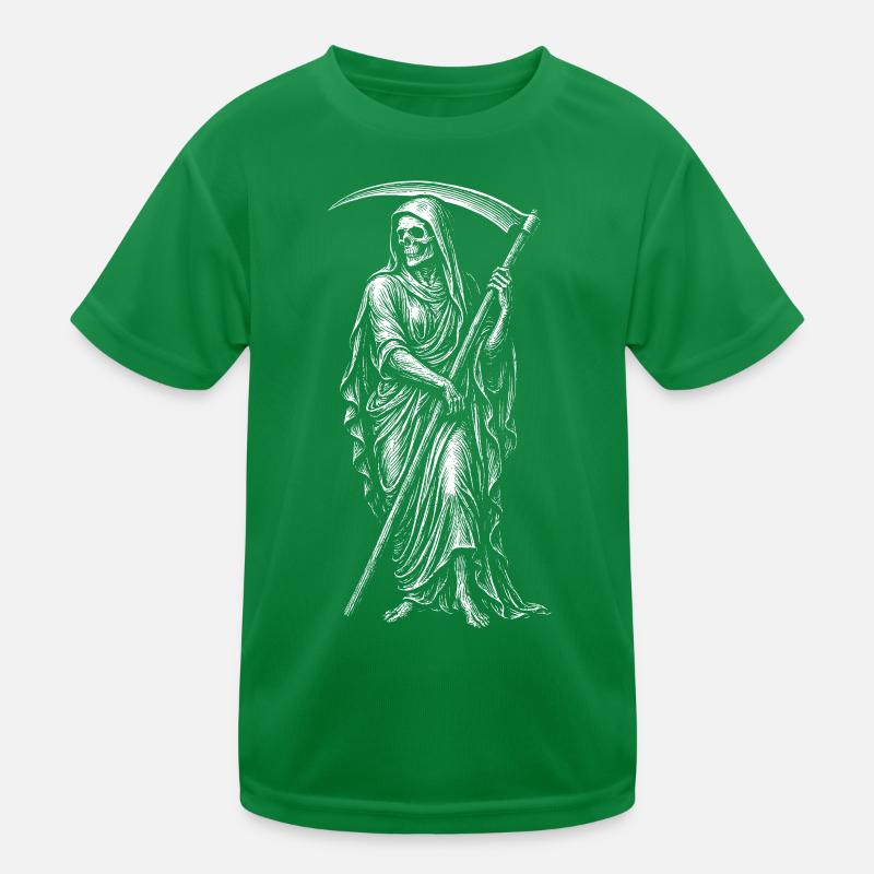 Sensenmann mit Sense. Kinder Funktions-T-Shirt