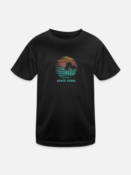 Ponte Vedra Florida Cool Souvenir Vacances - T-shirt sport Enfant - noir - Devant