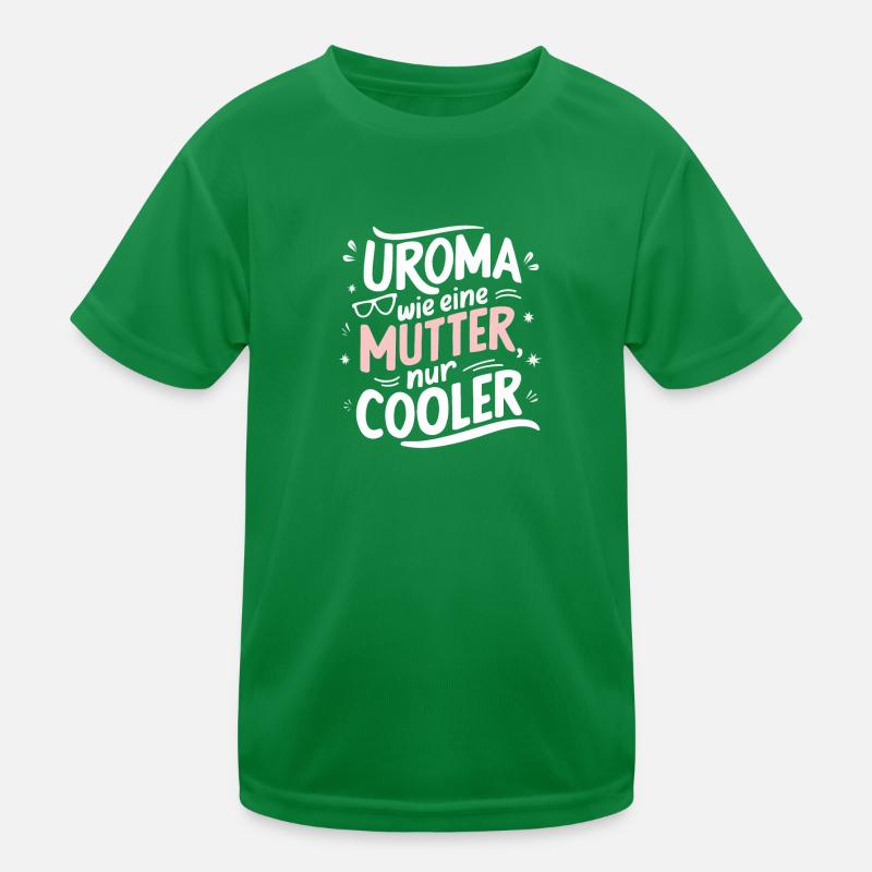 Uroma Cooler Geburtstag Beste Urgroßmutter Kinder Funktions-T-Shirt