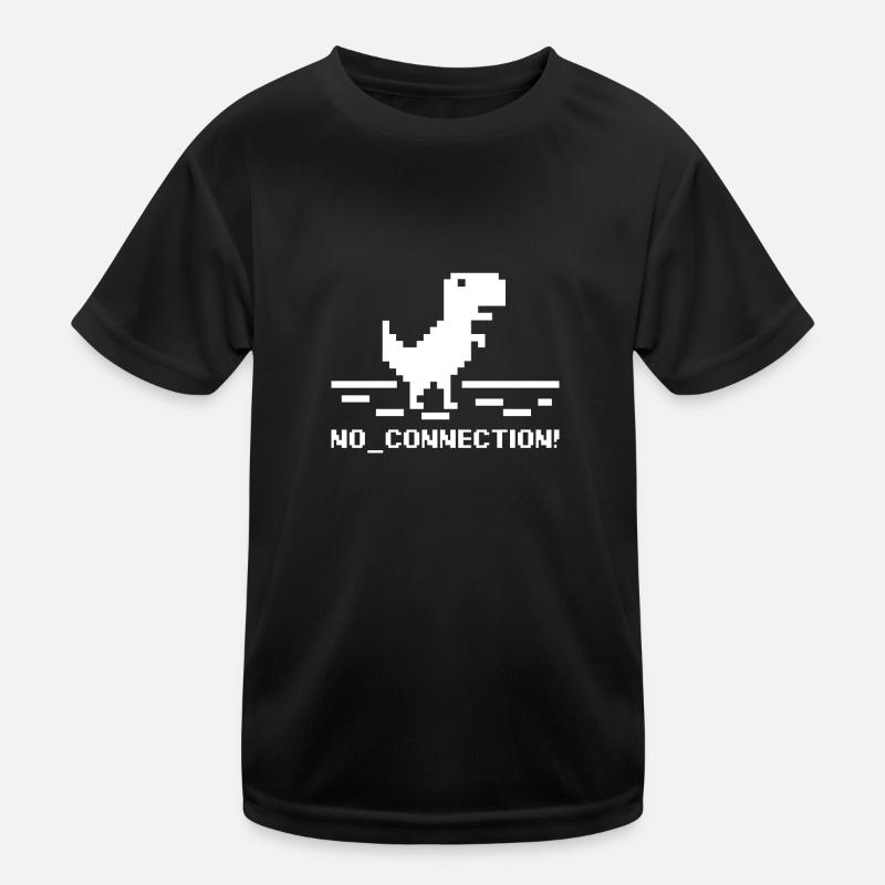 Erreur de connexion sans ordinateur Nerd Dinosaur Trex T-shirt sport Enfant