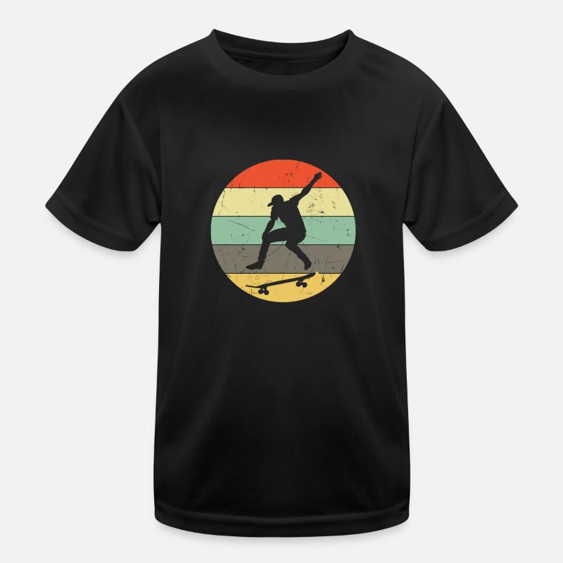 Retro skateboarding - skateboarder Kids Functional T-Shirt