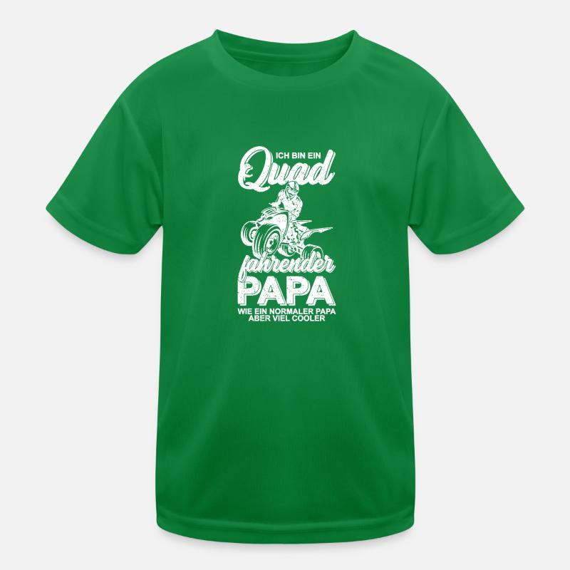 Quad driver daddy offroad biker father Kids Functional T-Shirt