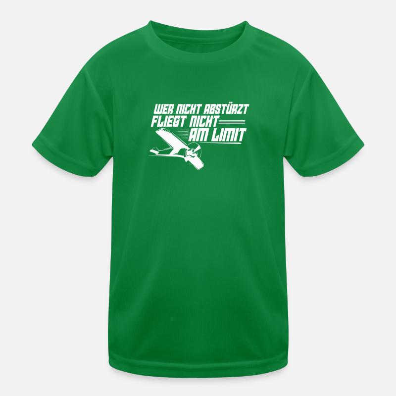 Pilot Modellflug Modellflieger Geschenk Kinder Funktions-T-Shirt