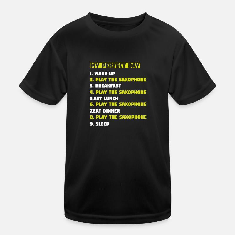 Saxophon Saxophon Saxophon Spieler Geschenk Kinder Funktions-T-Shirt