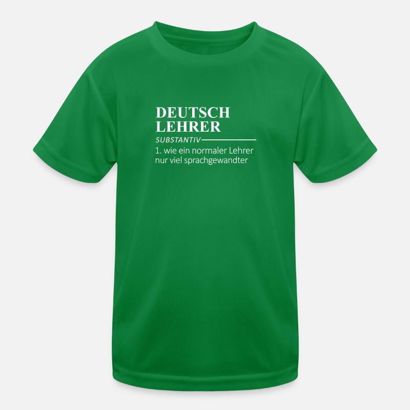 Deutsch Lehrer Lehrer Definition Geschenk Kinder Funktions-T-Shirt