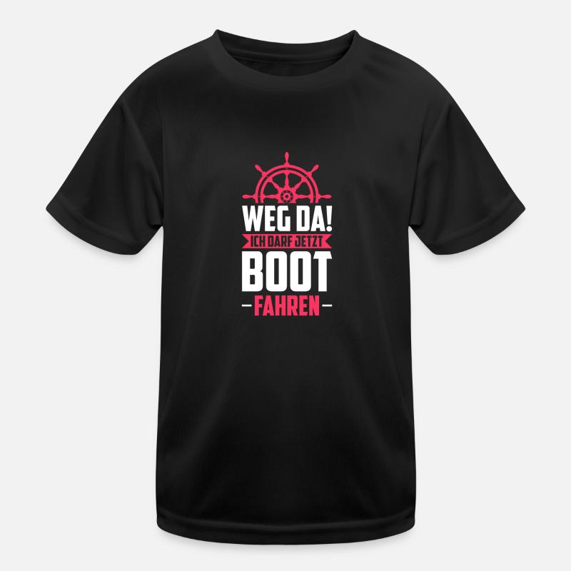 Bootsführerschein Motorboot Geschenk Kinder Funktions-T-Shirt