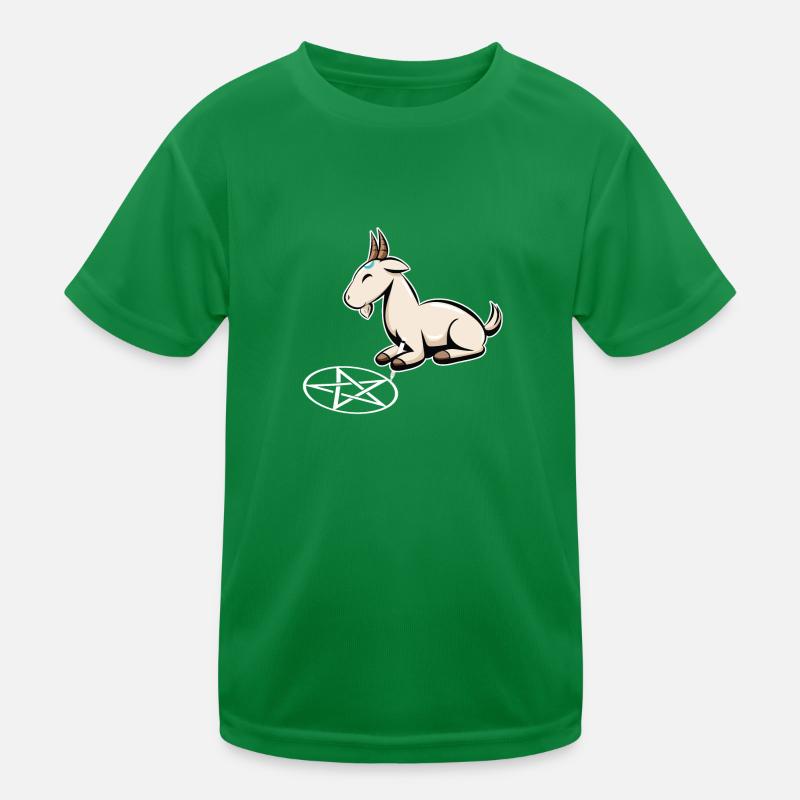 Caprin Pentagramme Goth Goat Goth Cadeau T-shirt sport Enfant