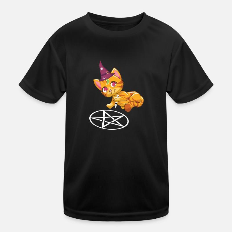 Chat Pentagramme Goth-chat Goth cadeau T-shirt sport Enfant