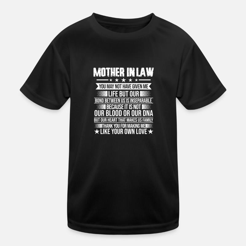 Schwiegermutter Schwiegermutter Geschenk - Kinder Funktions-T-Shirt - Schwarz