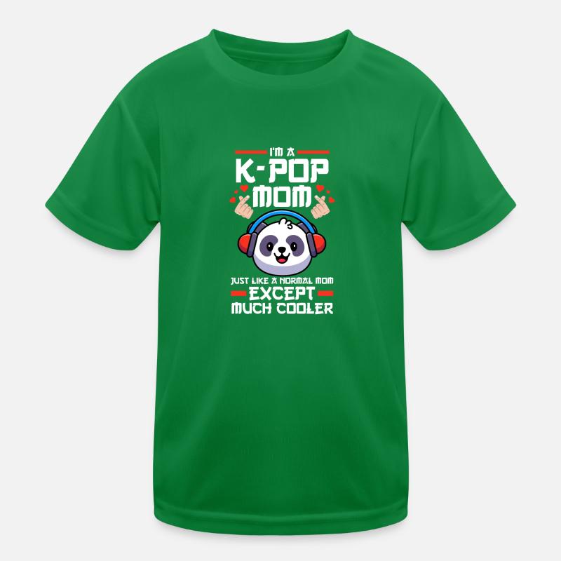 K-Pop Mom Panda K-Pop Mom Panda Geschenk Kinder Funktions-T-Shirt