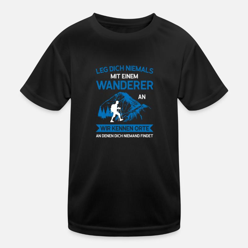 Wandern Wanderung Wanderer Geschenk Kinder Funktions-T-Shirt