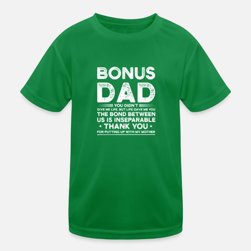 Stepfather Bonus Father Father Gift Kids Functional T-Shirt