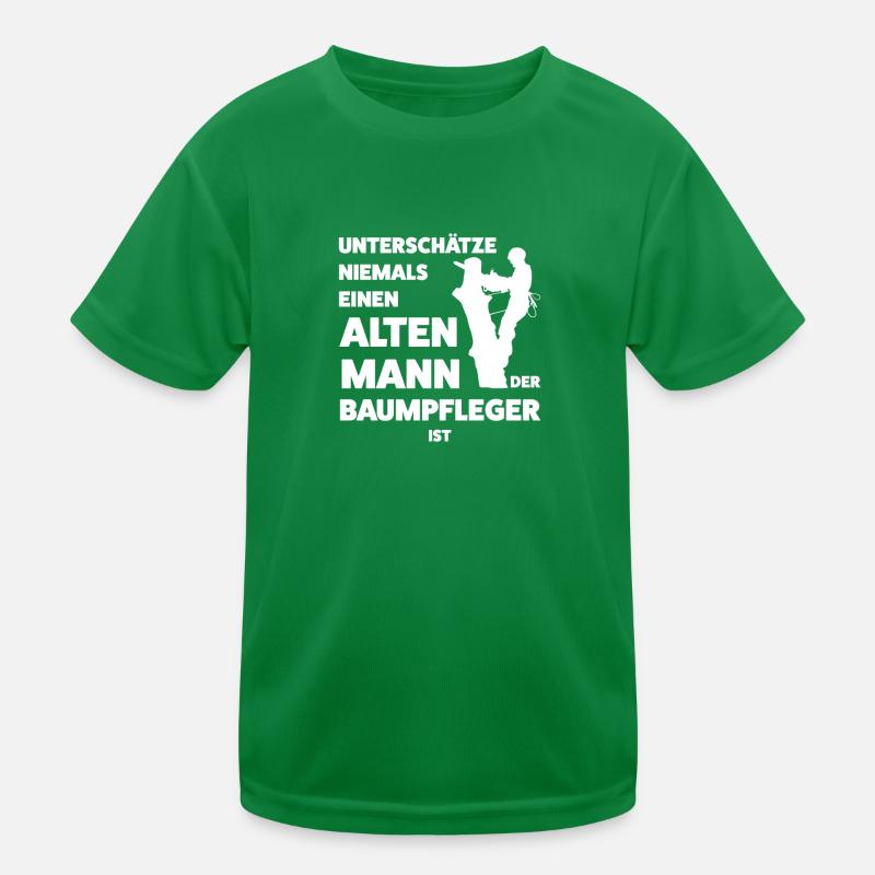 Baumpfleger Arborist Baumkletterer Geschenk Kinder Funktions-T-Shirt