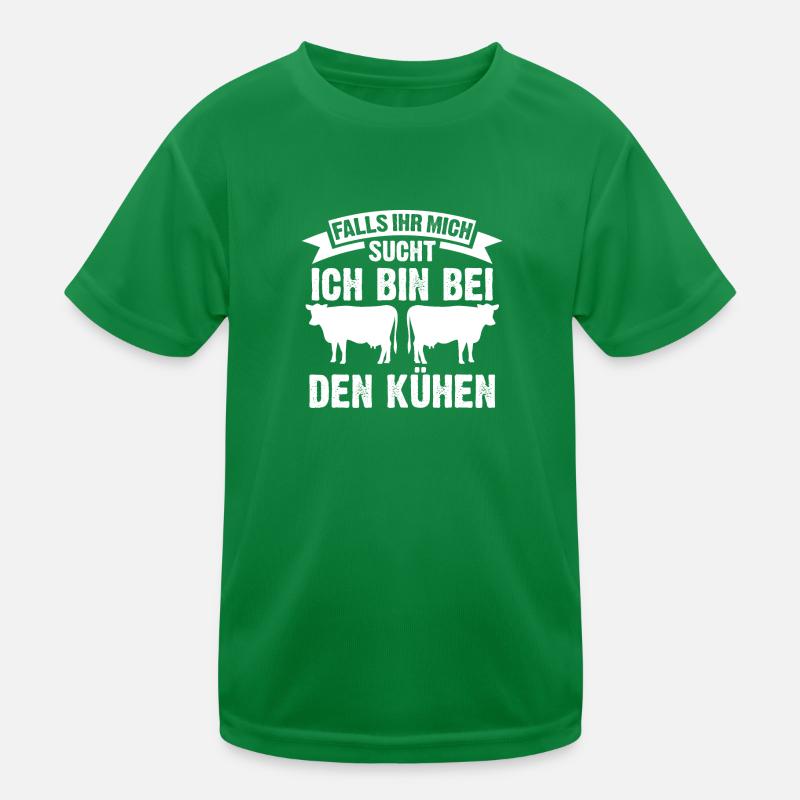 Kühe Kuh Kuhbauer Geschenk Kinder Funktions-T-Shirt