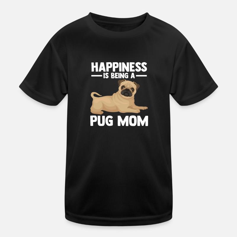 Mops Mama Mops Mops Mutter Geschenk Kinder Funktions-T-Shirt