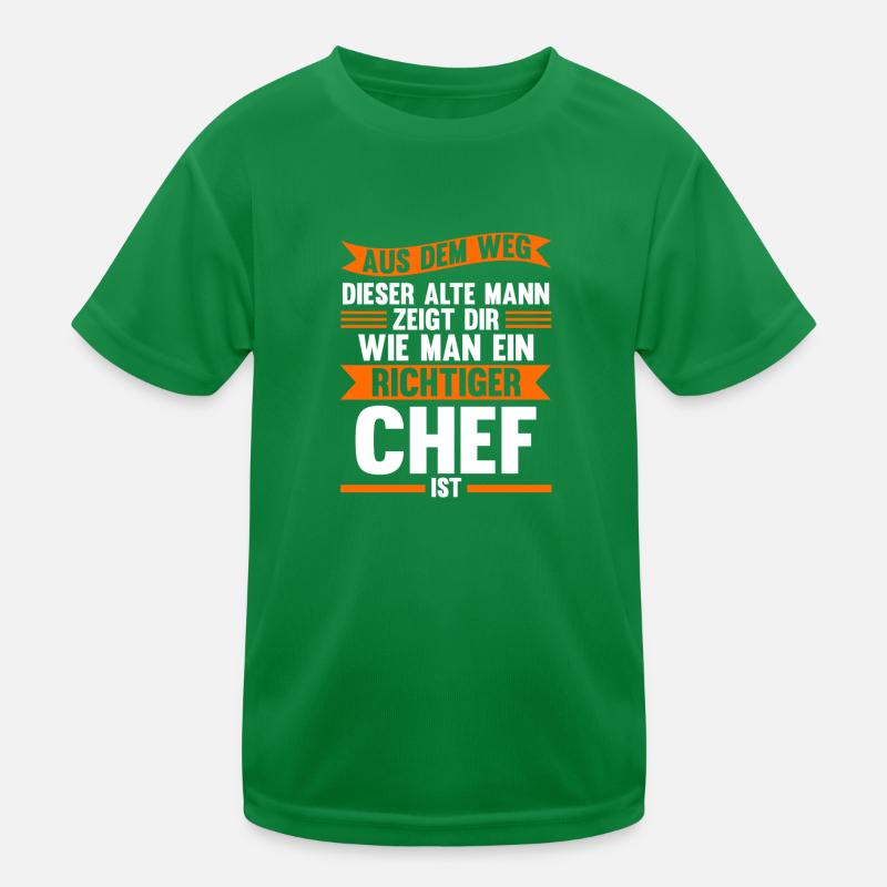 Chef Leiter Direktor Geschenk Kinder Funktions-T-Shirt