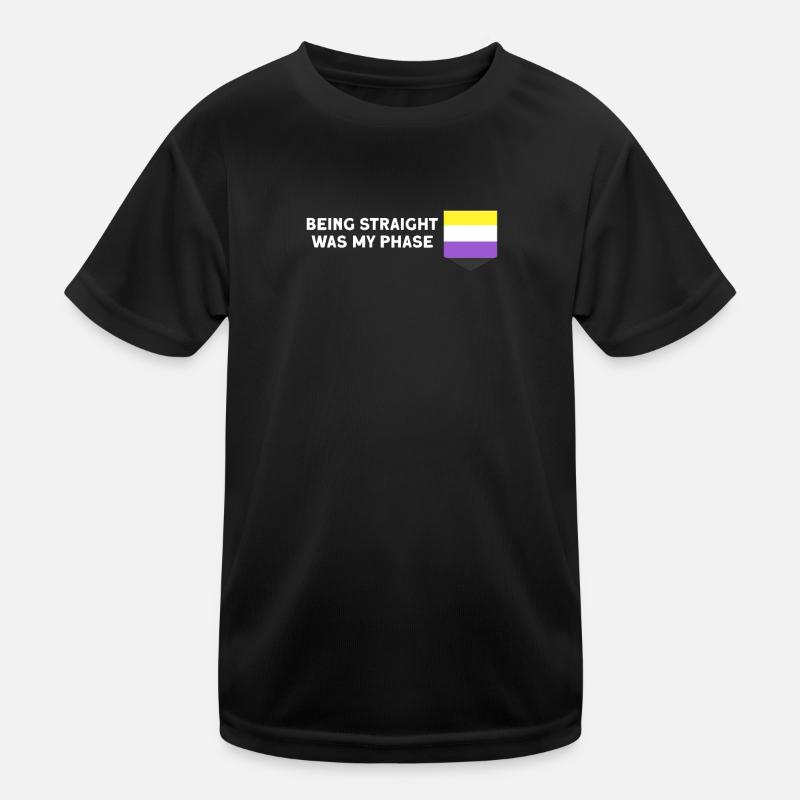 Cadeau de drapeau non binaire Csd non binaire T-shirt sport Enfant