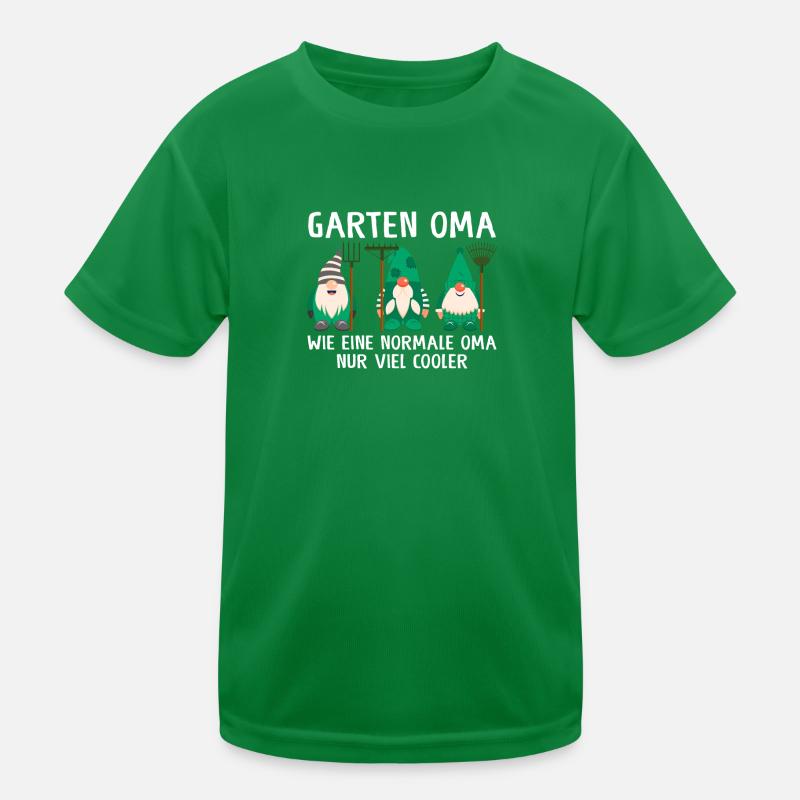 Garten Oma Zwerge Großmutter Geschenk Kinder Funktions-T-Shirt