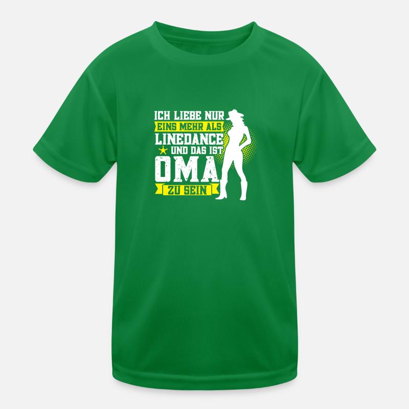 Linedance Oma Großmutter Geschenk Kinder Funktions-T-Shirt