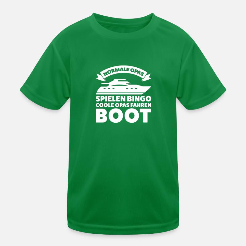 Boot Opa Bootfahrer Geschenk Kinder Funktions-T-Shirt