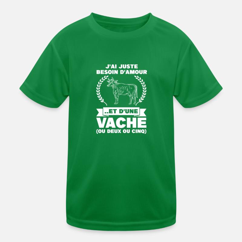 Kuh Kuh Tier Geschenk Kinder Funktions-T-Shirt
