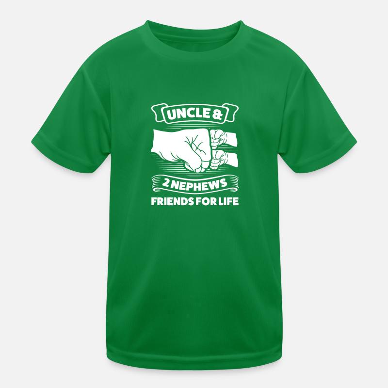 Onkel & 2 Neffen Onkel 2 Nephews Geschenk Kinder Funktions-T-Shirt